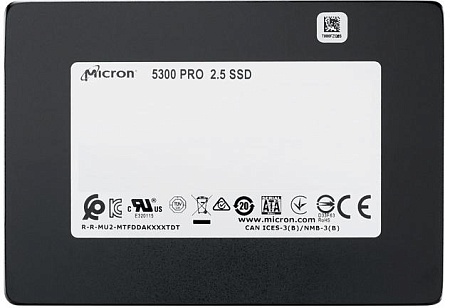 Твердотельный накопитель Crucial. Micron 5300 PRO 1920GB 2.5 SATA Non-SED Enterprise Solid State Drive