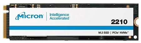 Твердотельный накопитель Crucial. Micron 2210 SSD 512GB, 3D QLC, M.2 (2280), PCIe Gen 3.0 x4, NVMe, R2200/W1070, TBW 180ТБ
