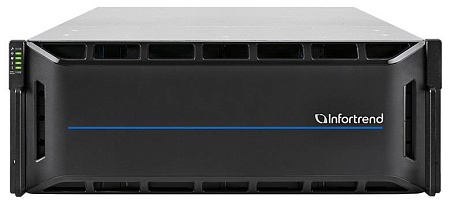 Система хранения данных Infortrend EonStor GS 1000 2U/24x2.5, NAS, block, dual controller,2x12Gb SAS EXP. Port,8x1G iSCSI +2x host board slot(s),4x4GB,2x(PSU+FAN), 2x(SuperCap.+Flash),1xRackmount kit(GS 1024R2CBF-D)