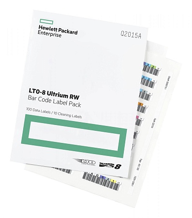 Наклейка HPE HPE LTO-8 30TB RW Bar Code Label Pack
