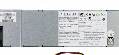 Блок питания SuperMicro 1U 340W Multi Output W/ PMBus PWS 24Pin