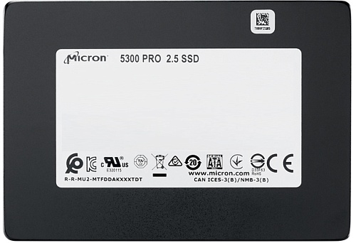 Твердотельный накопитель Crucial. Micron 5300 PRO 7680GB 2.5 SATA Non-SED Enterprise Solid State Drive